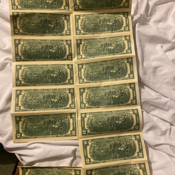 2 dollars bill 1976 missing one total 15 - Picture 1 of 5